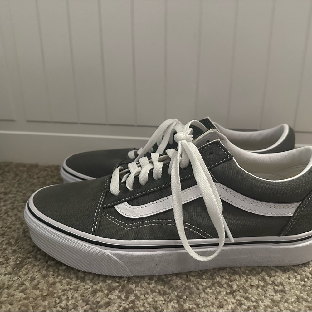 Vans, grey ,  women’s size 8
